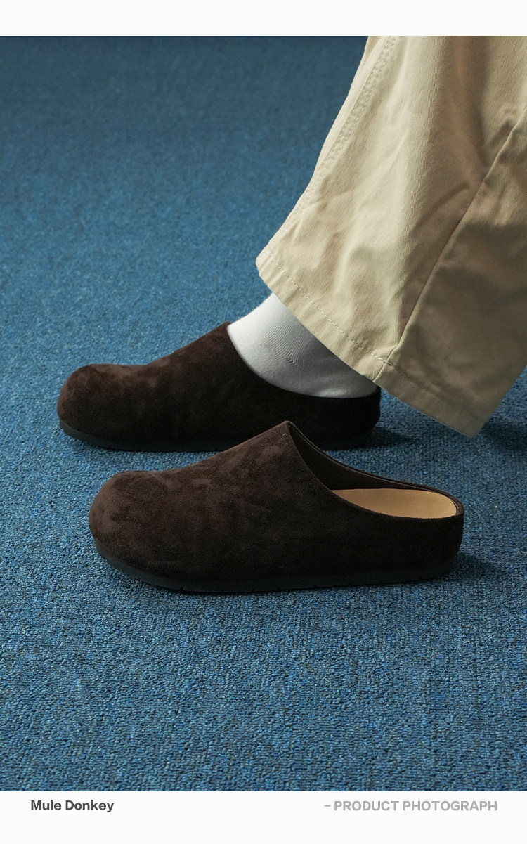 Mule Donkey Suede Loafer Mules