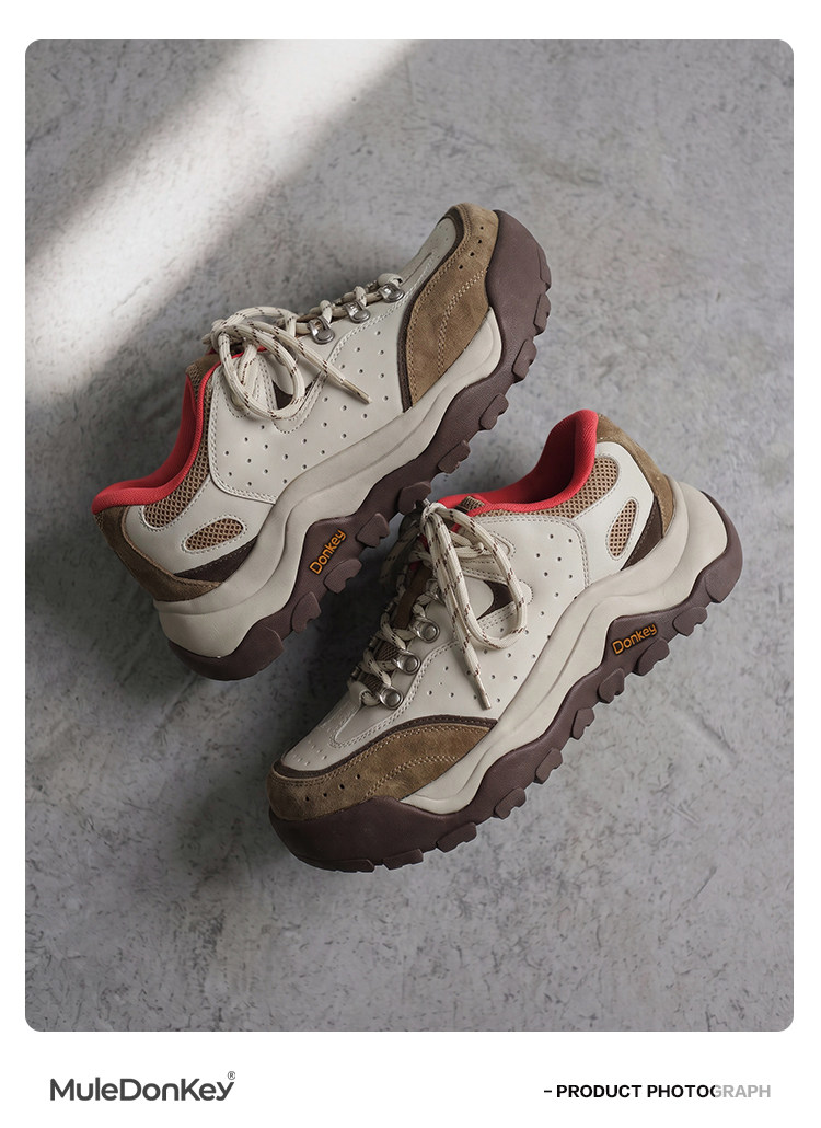 Mule Donkey Chunky Lace-Up Trail Sneaker