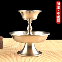 Dharma-protecting cup Tantric instrument portable table decorations household supplies imported stainless steel devotional items