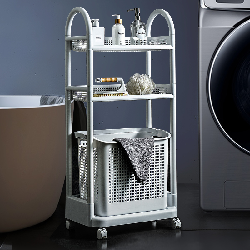 Dirty clothes toy storage basket bucket artifact washing dirty clothes basket dirty clothes basket household clothes box plastic Nordic ins wind