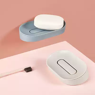 Soap soap box holder suction cup wall hanging student dormitory drain dressing room creative personality cute non-punching