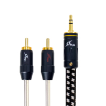 Taiwan MPS original X-7Leopard monocrystalline copper 3 5-RCA mobile phone headset audio amplifier conversion audio cable