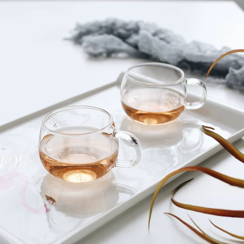 Стеклянная свеча, чайная чашка, держатель для стакана, крышка