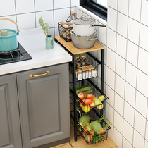 Drawer kitchen vegetable shelf floor-standing multi-layer vegetable basket fruit household dish storage basket