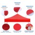Parasol vải 3x3 m ô vuông tán tán lều vải penny bốn chân ô lều vải hàng đầu trải bóng - Lều / mái hiên / phụ kiện lều lều camping Lều / mái hiên / phụ kiện lều