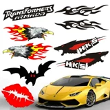 Наклейка, модифицированный светоотражательный электромобиль