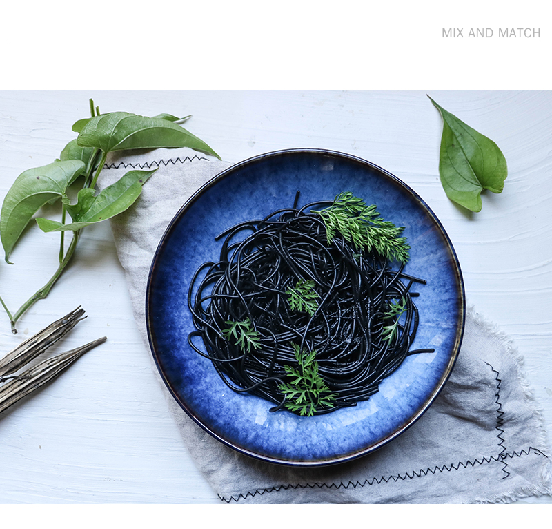Tao soft creative ceramic bowl of fruit salad bowl western household jobs pasta dish soup bowl bowl is grim large soup bowl