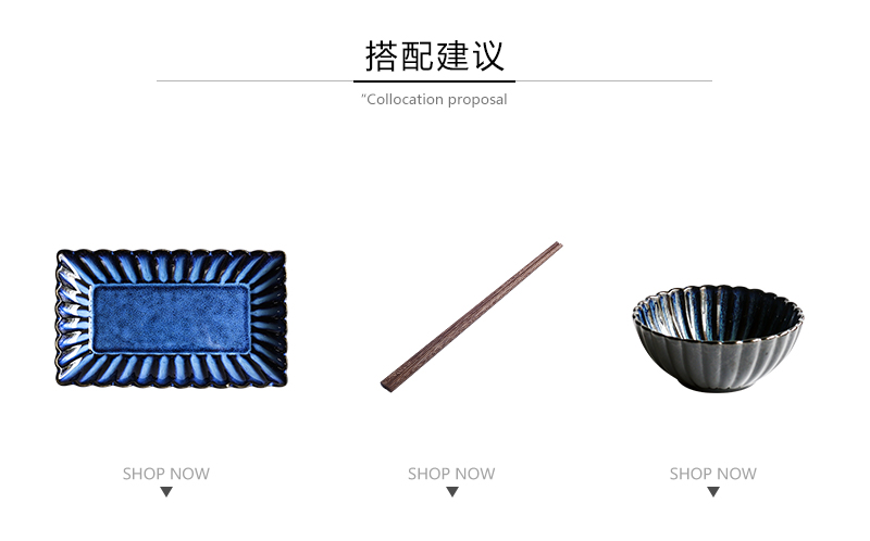 Tao soft is Europe type restoring ancient ways, chamomile blue ceramic tableware for western food restaurant dish fruit dish dish dish platter