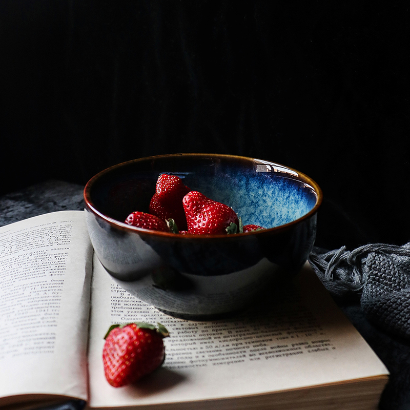 Tao soft European ceramic round bowl of salad bowl dessert bowls bowl bowl of fruit bowl of rice bowls home for breakfast