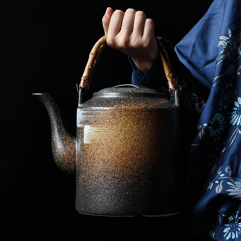 Tao soft high - capacity Japanese teapot ceramic teapot restoring ancient ways the hotel restaurant teapot Chinese large - sized girder pot