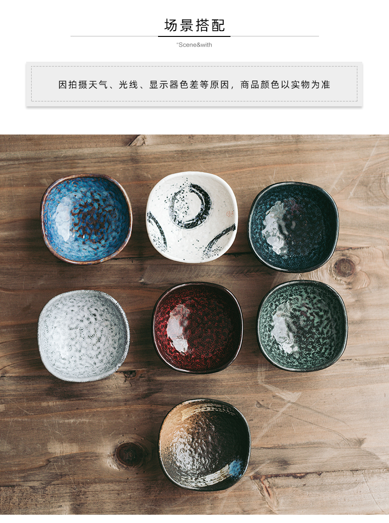 Tao small soft Japanese ceramics high move sauce dish dessert plate snack dish hand - made taste tea tray dish of dipping sauce dish