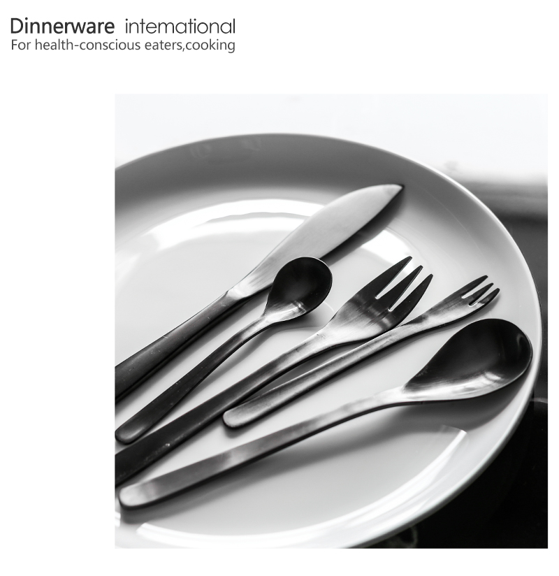 Tao soft European stainless steel steak knife spoon western tableware suit move the main fruit knife fork spoon, dessert spoon