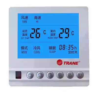 New central air conditioning fan coil thermostat water series control surface liquid crystal display three-speed switch promotion