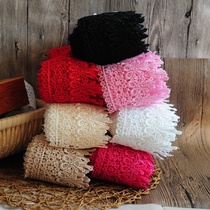Wide water-soluble embroidery lace accessories diy hollow lace material sofa curtain clothing accessories ribbon barcode edge