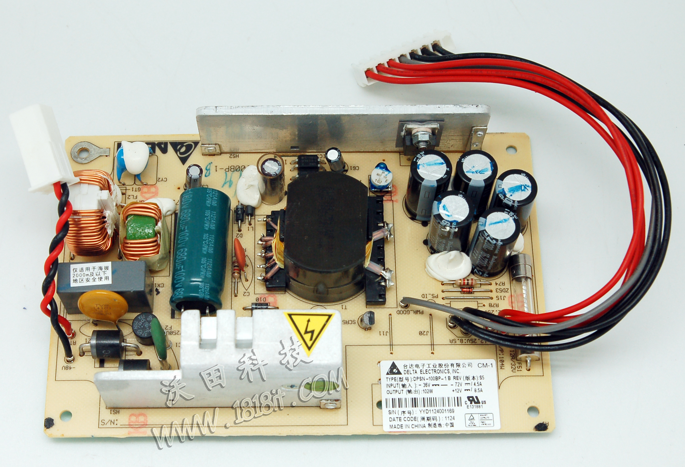 Delta DPSN-100BP-1 B 36V48V72V Input Switch Power Module