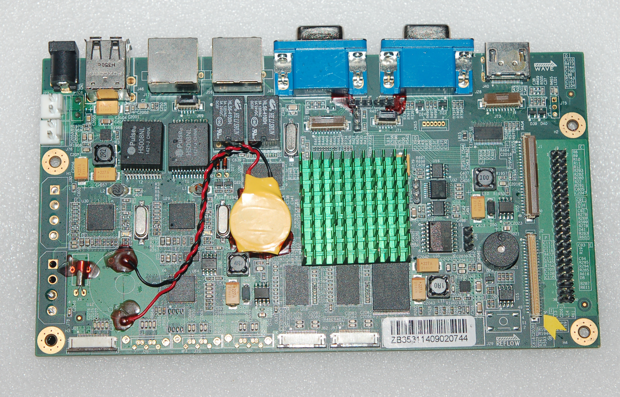 Hisilicon HI3531 development board 4x1080P decoding board NVR board large memory dual gigabit network card