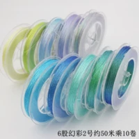 6 ниток золотой нити Симфония №2, примерно 50 метров на 10 шт.