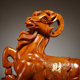 Rosewood carved zodiac sheep ornaments mahogany animal carvings home living room decorate office ຂອງຂວັນຫັດຖະກໍາ