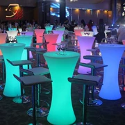 Led dạ quang cao bàn thanh bàn ghế sáng tạo đồ nội thất sáng thanh bàn Đài Loan bàn cà phê phân - Giải trí / Bar / KTV