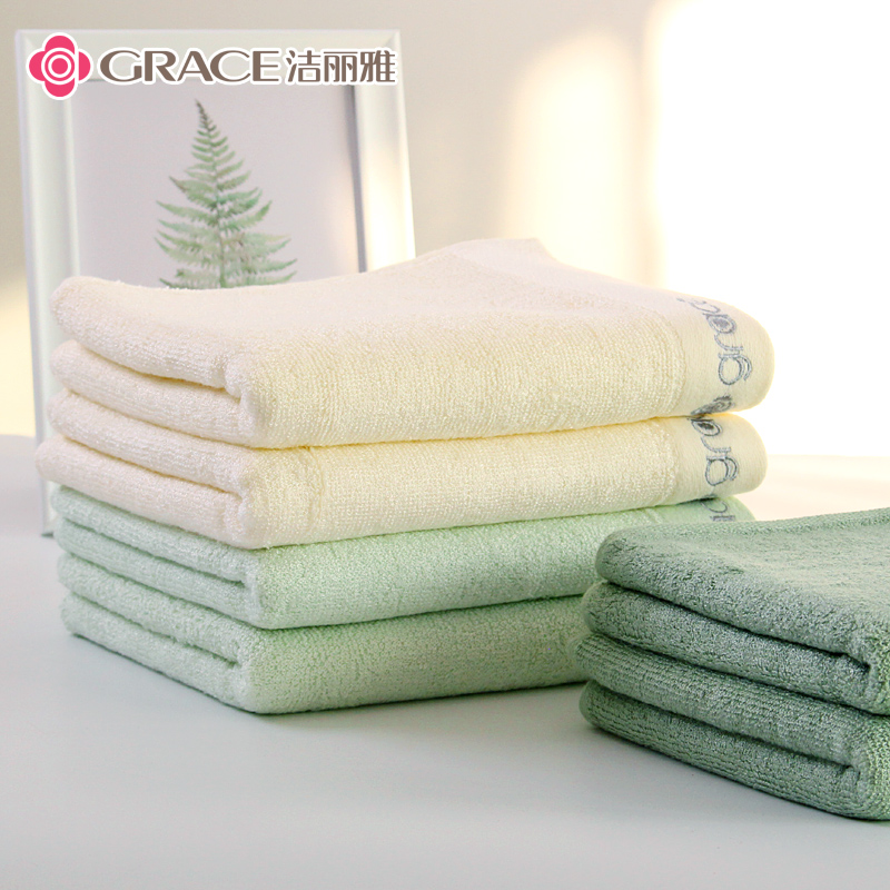 4 dress cleaning Lija towel bamboo pulp fiber soft and absorbent thin section Home adult men and women wash face towels