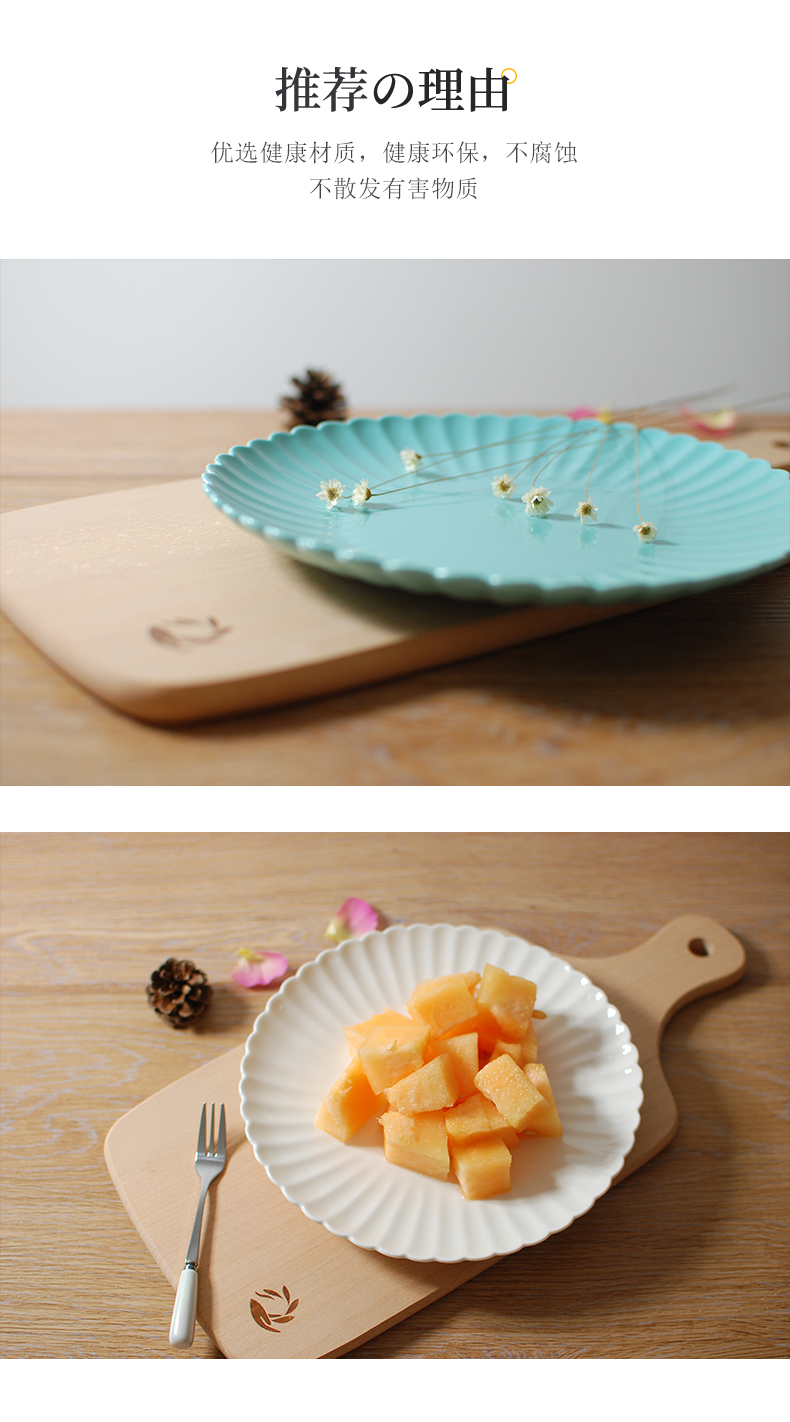 By breakfast plate web celebrity suit dish plate household ins.net HongCan plate tableware individuality creative ceramic plate