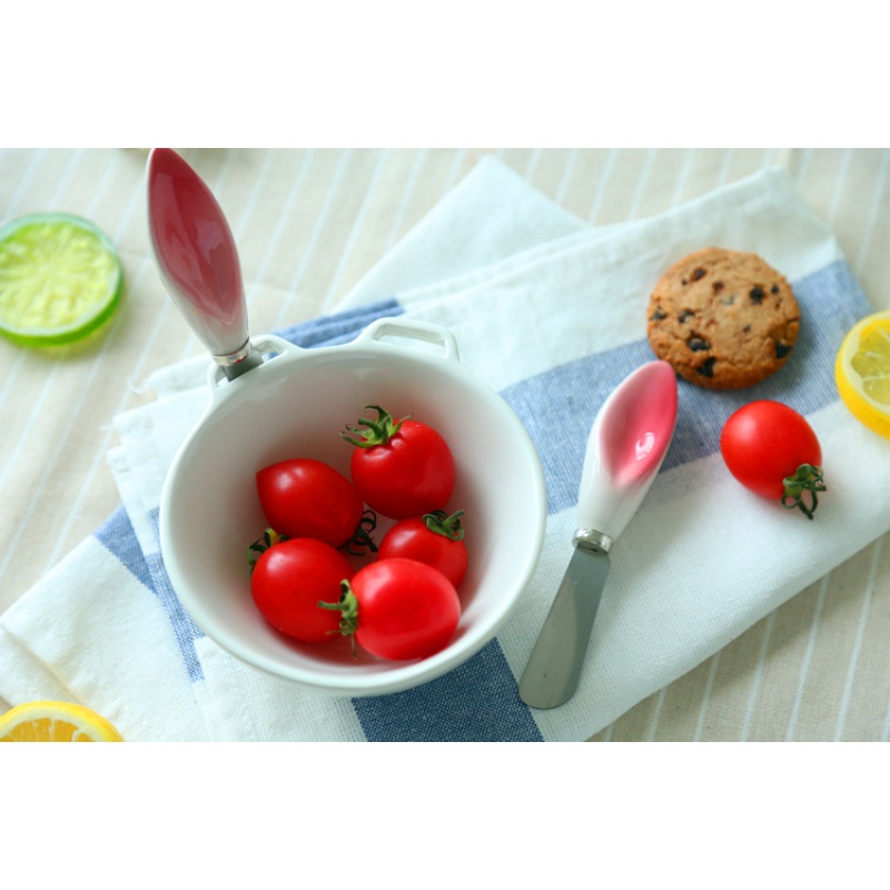 Jingdezhen creative ceramic tableware cartoon express lovely ice cream dessert bowl of fruit salad plate of rabbit to use