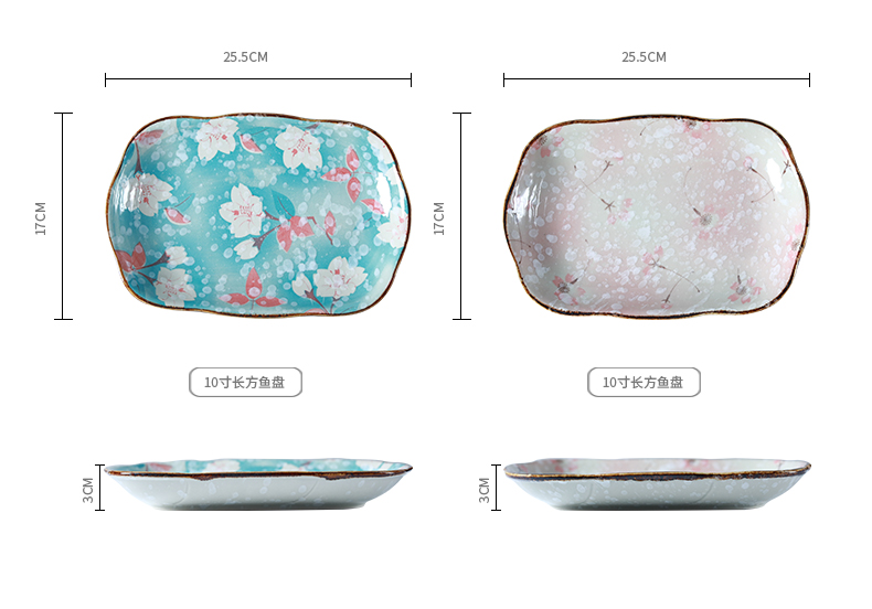 Flower creative hand - made ceramic tableware tableware informs the bowl dish dish soup bowl plate composite ceramic package