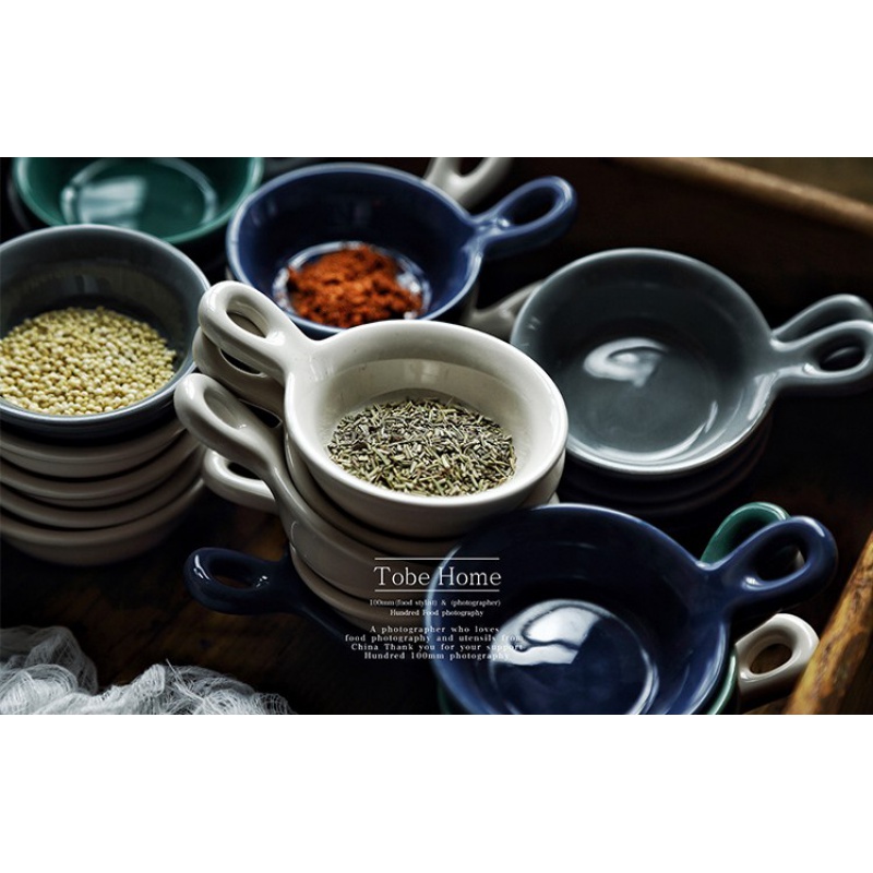 Jingdezhen creative household tableware small butterfly vinegar dish of soy sauce dish flavor dish serving dish, tableware ipads material