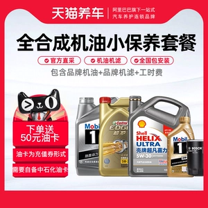 Tmall Car Care Полностью синтетическое моторное масло Пакет технического обслуживания Shell Grey Shell Extraordinary Heineken Mobil 1 Castrol Multi-Purpose Care