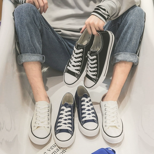 Тканевая универсальная базовая летняя дышащая обувь для отдыха, кроссовки, в корейском стиле