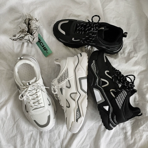 Tide, летние дышащие универсальные туфли, высокая дышащая спортивная повседневная обувь на платформе для отдыха, популярно в интернете, в корейском стиле