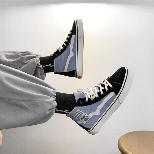 Зимние высокие туфли, удерживающие тепло трендовые тканевые кроссовки, коллекция 2021, в корейском стиле