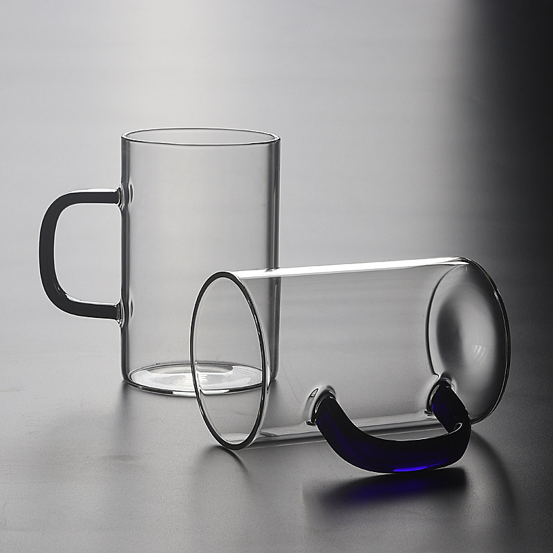 Thickened heat-resistant glass Milk Cup simple straight tube office Cup Tea Cup kung fu tea small coffee cup tea set