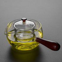 Day-style hammer tattooer side to cook teapot glass tea set with large capacity small green citrus special cooking brew tea pot tea-maker handmade