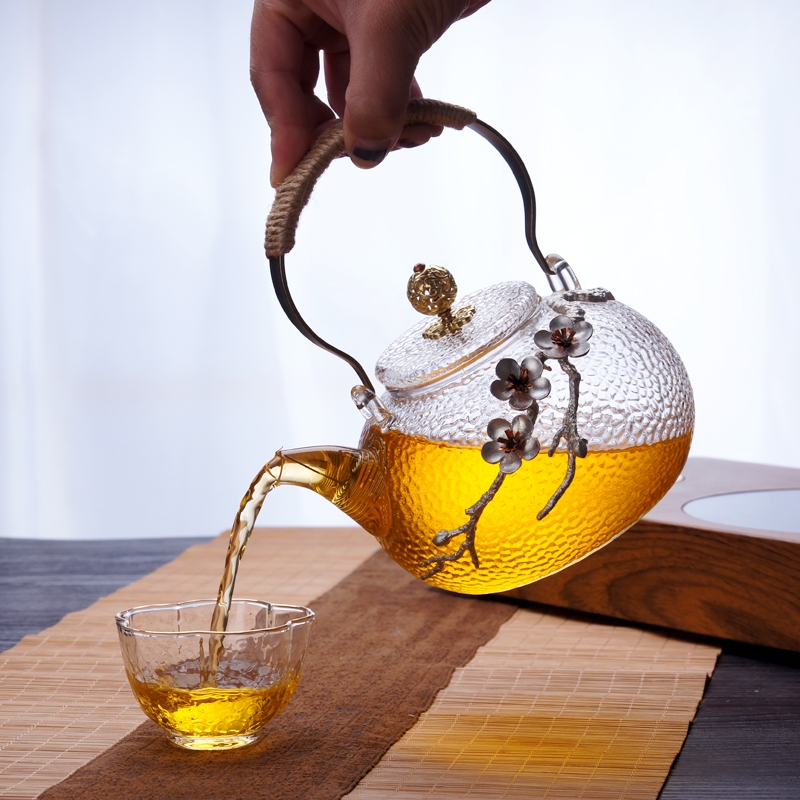 Refractory glass teapot thickening Japanese hammer mu wen boiled electric teapot TaoLu special kettle pot cooper of the girder