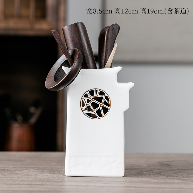 RenXin jiangnan hexiang ceramic tea six gentleman 's suit tea tea with parts of pu' er tea knife