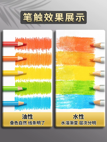 Водорастворимый художественный карандаш, профессиональный детский комплект, 48 цветов, 24 цветов, ручная роспись, 72 цветов, подходит для начинающих