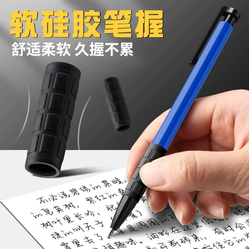 Синяя черная красная шариковая ручка для школьников, старомодная высококлассная высококачественная ручка-роллер для офиса, оптовые продажи