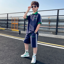 Childrens Boys POLO Shirt Summer Summer Boys Short Sleeve Boys Handsome Summer Casual Clothing