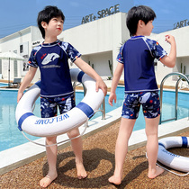 Childrens swimsuit Summer Boys in split swimsuit with boys sun-proof dry swimsuit
