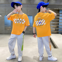 Childrens Summer Summer Package 2022 new boys summer sleeves in big boys clothes handsome blowing street