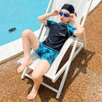 Childrens swimsuit split swimsuit boy summer swimsuit suit big children swimsuit speed dry boy training bathing suit