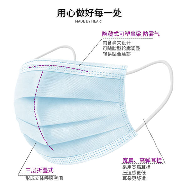 佳可康 三层熔喷布一次性防护口罩 50个天猫优惠券折后¥98包邮(¥108-10)2色可选 佳可康 三层熔喷布一次性防护口罩 50个天猫优惠券折后¥98包邮(¥108-10)2色可选