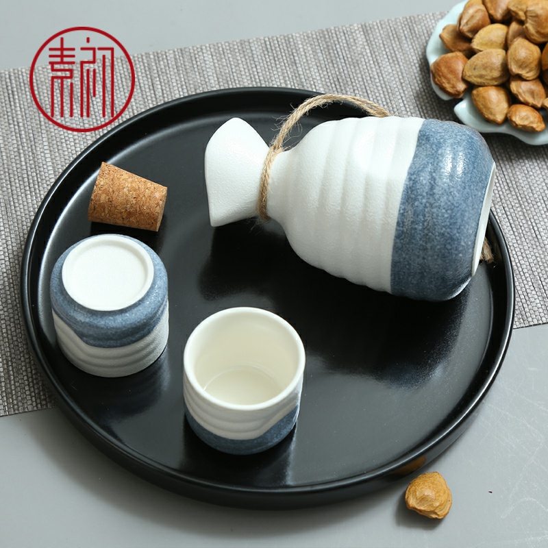 Japanese wine suits for half jins of yellow wine wine temperature hot hip flask 1 two liquor cup ceramic wine wine wine