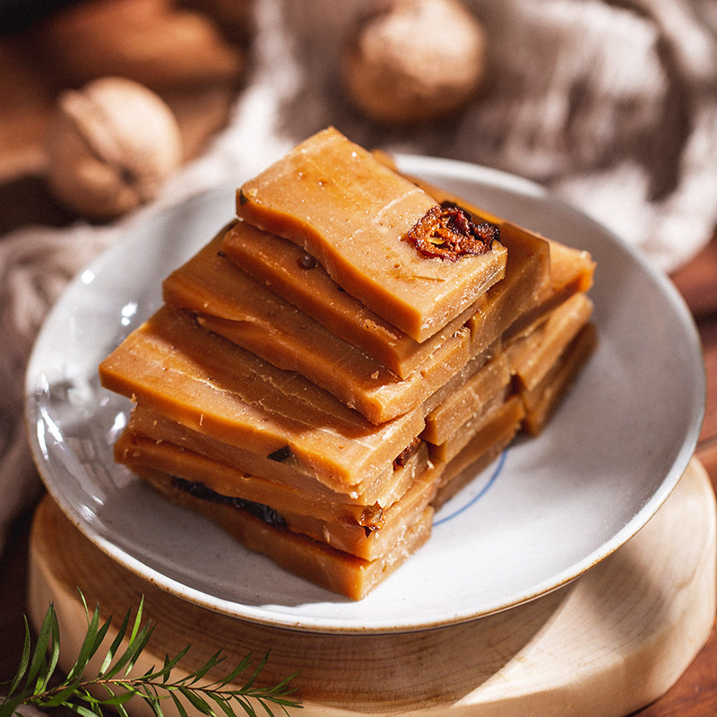 Brown Sugar Rice Cake 1000g Fujian Specialty Traditional Handmade Brown Sugar Glutinous Rice Cake Ready-To-Eat Dessert Gourmet Pastry