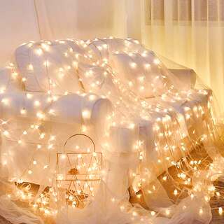 Led Dormitory Bed Curtain Star Lights Under-Bed Ambient Lights Trendy Decorative Fairy Lights Flashing String Lights Starry Sky