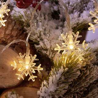 Snowflake Decoration Christmas Tree Lights Flashing String Lights Shop Hanging Ornaments Decoration Atmosphere Lights Led Star Light Strip