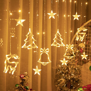 Christmas Decoration Shop Atmosphere Lighting Christmas Tree Scene Arrangement Light Strips Small Colorful Lights Flashing String Lights Starry Sky