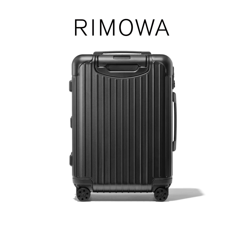 [12 Рассрочка] Базовый матовый черный чемодан для багажа RIMOWA Essential Matt Black Suitcase Trolley Case
