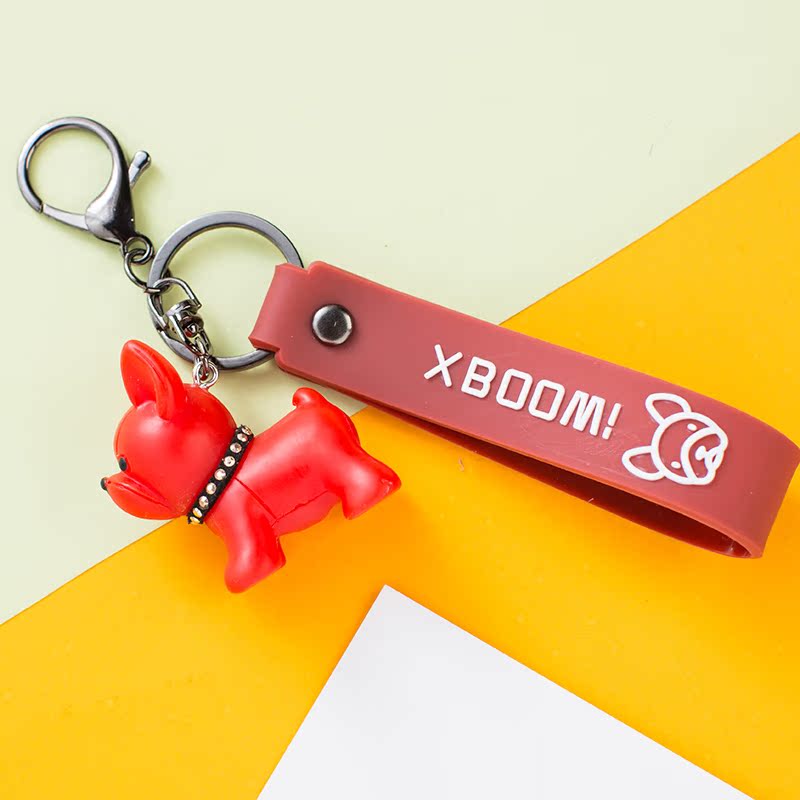 RedFadou puppy Key buckle bullfight Shiba Inu Key chain the republic of korea lovely puppy Doll originality lovers Pendant